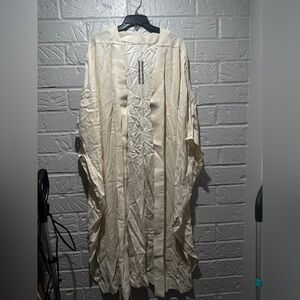 New Rick Owens Open Front Half Moon Viscose Cardigan Robe Size 38